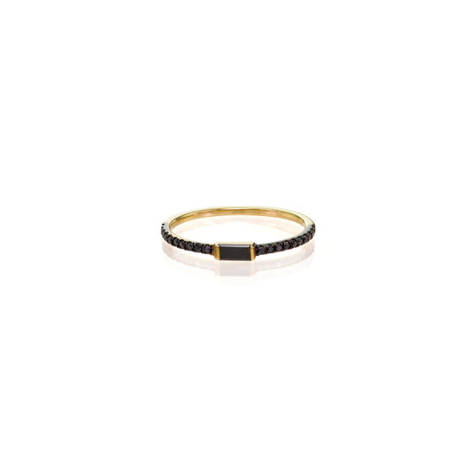 black baguette diamond ring PRR 1800 BD