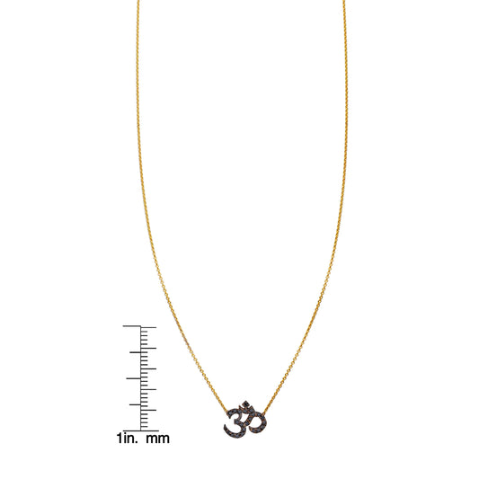 Black Diamond OHM Necklace