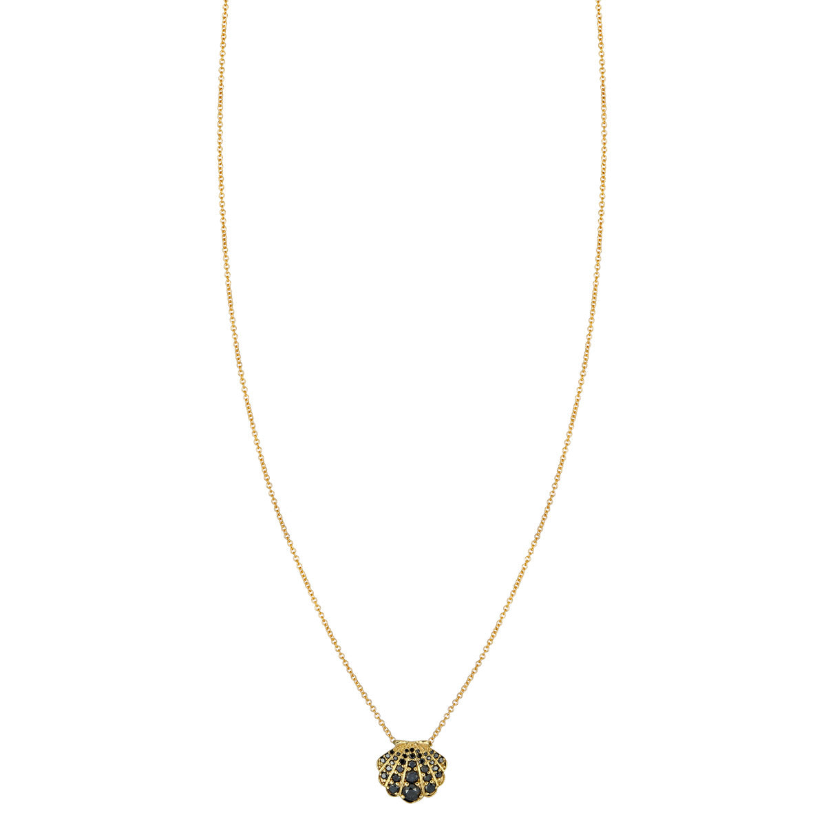 Black Diamond Seashell Necklace