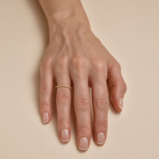 Channel Set White Diamond Eternity Band