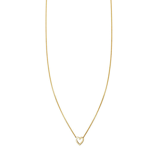Delicate open heart necklace - charming minimalist pendant for romantic everyday style