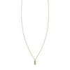 Diamond & Gold Tag Necklace