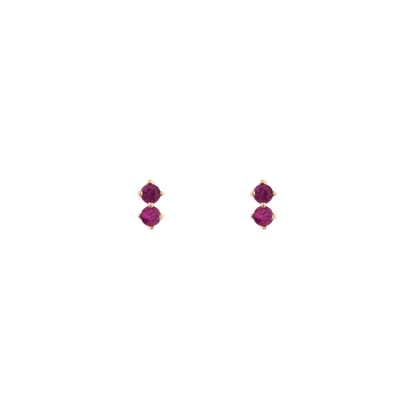 double ruby stud earrings pre 457 14ky_4796ce42 6975 42aa a6f9 2b5f70a2cd7d