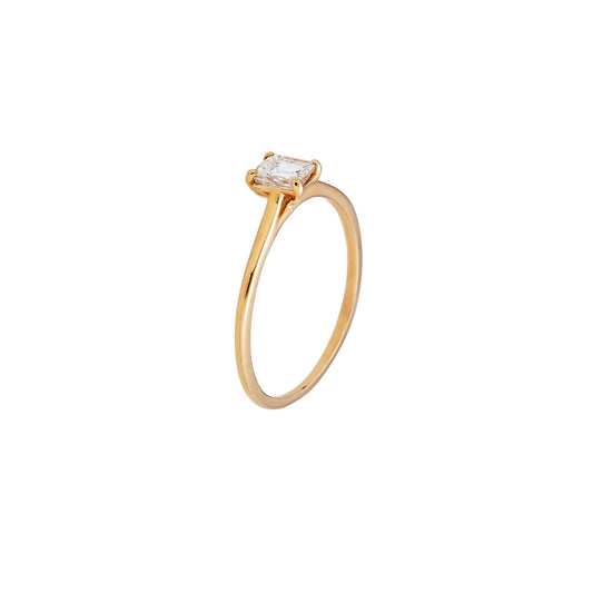 Emerald Cut Diamond Engagement Ring