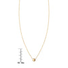 14k gold Star of David necklace with ruler, Jewish symbol jewelry
