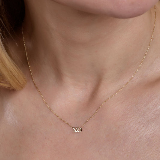 Gold XO Necklace