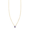 lapis lazuli inlaid hamsa hand necklace PRN 390 LAP