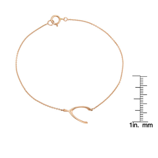 Large Wishbone Bracelet