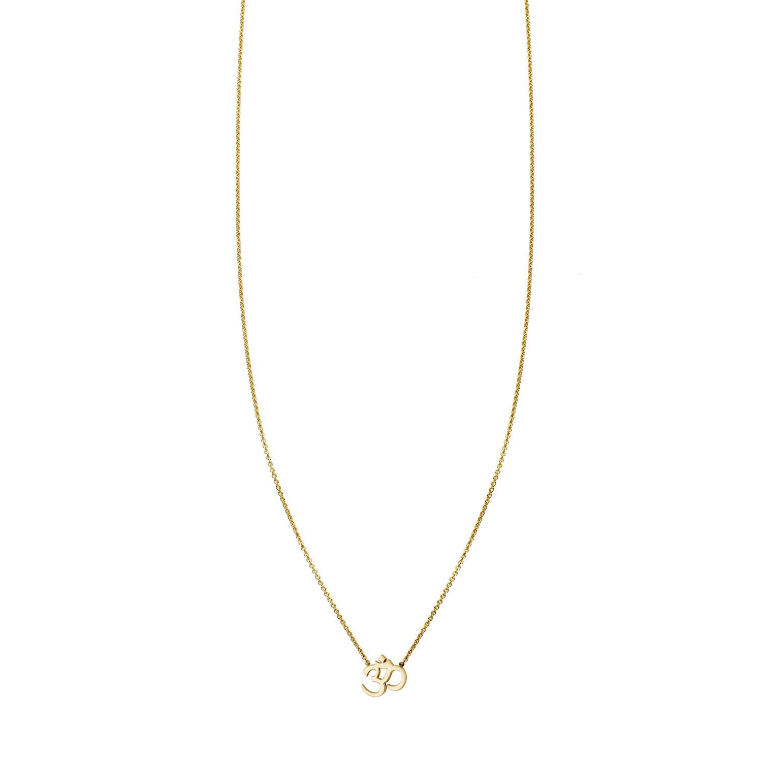 ohm dainty charm petite necklace PRN 382 14KY