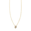 pave diamond anatomical heart necklace