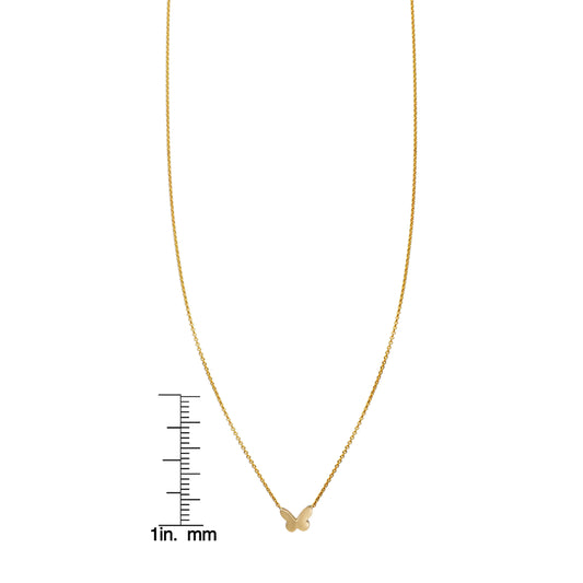 Tiny Gold Butterfly Necklace