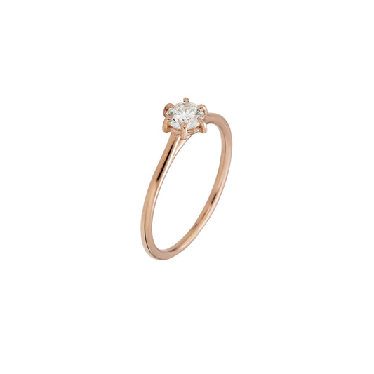 Solitaire Diamond Engagement Ring