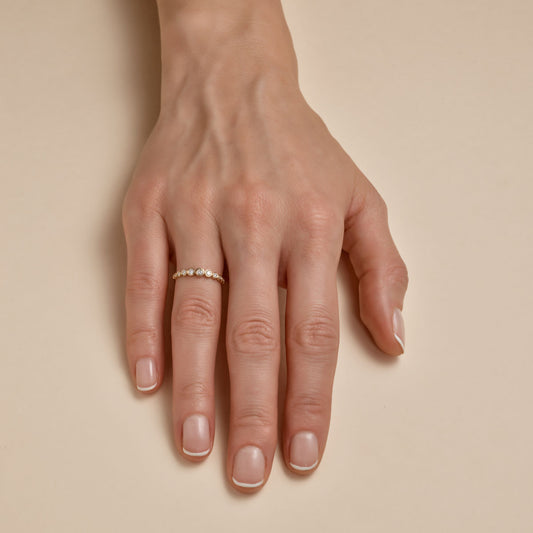 Tapered Bezel Ring