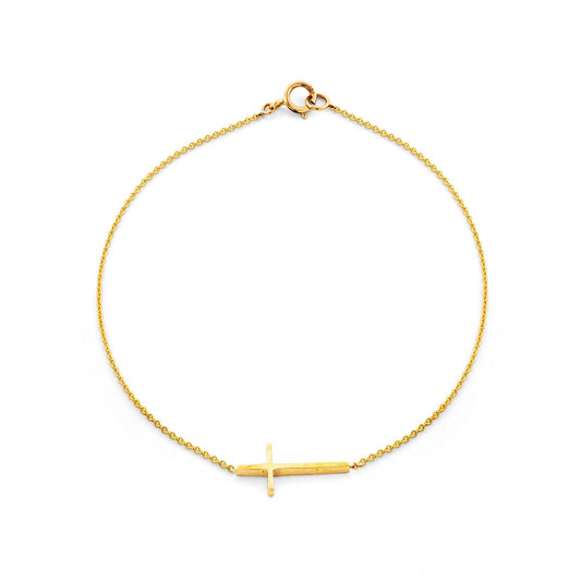 tiny gold cross bracelet prb 042 14ky_90d78a39 3472 4642 a8e3 20cb51c59920