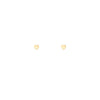 Tiny gold heart stud earrings - minimalist everyday earrings