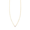 white diamond tiny heart necklace PRN 410 WD